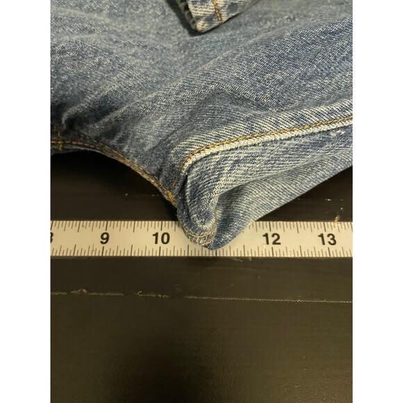 Vintage Levis 501 Jeans Juniors 13 Denim Button Fly High Rise Tapered Leg 90s - Picture 7 of 9